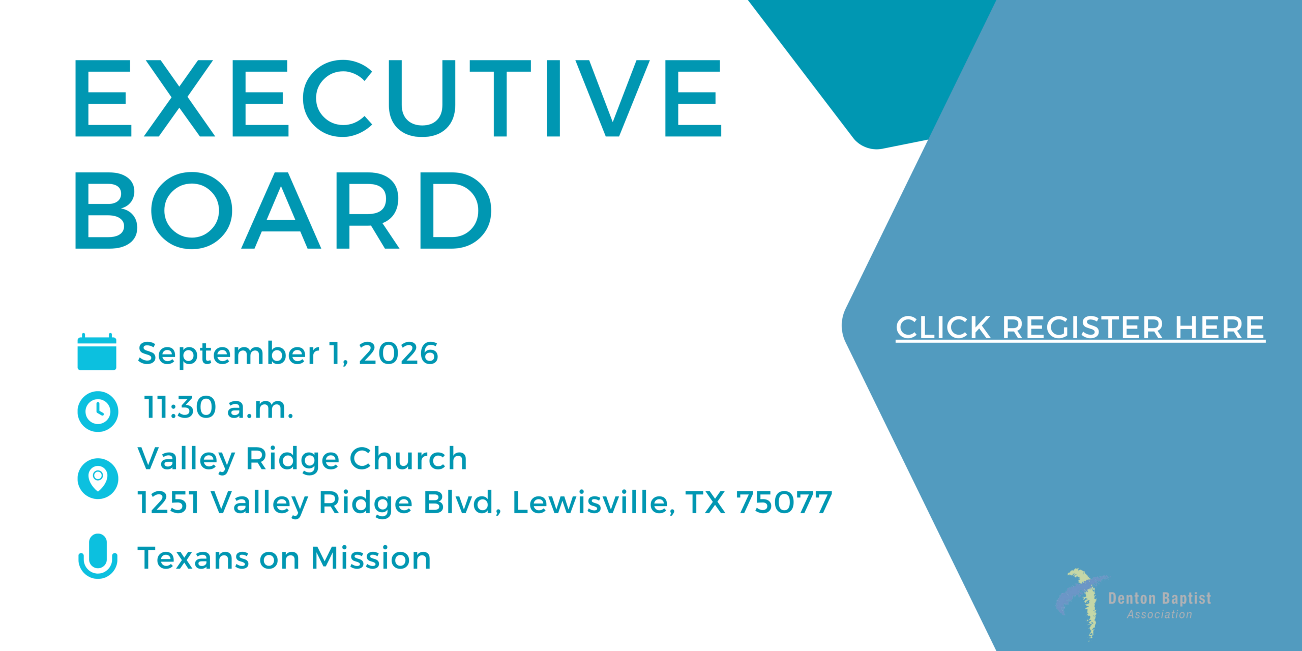 DBA Executive Board for May 19, 2026 Registration